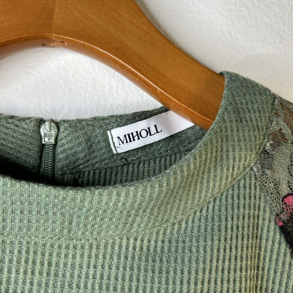 MIHOLL Women Green Long Sleeve Blouse L - Picture 3 of 7